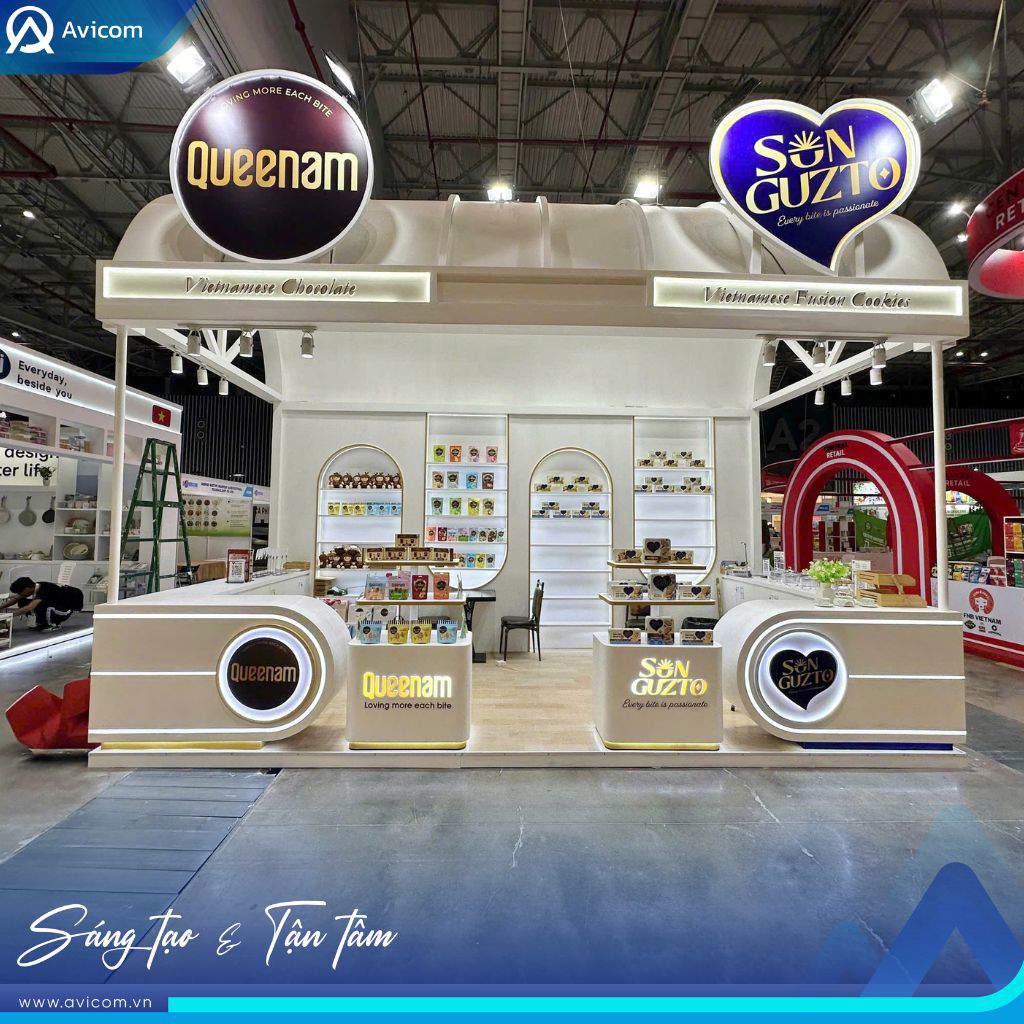QUEENAM &amp; SUN GUZTO tại SOURCING VIETNAM 2026 | Gian hàng Dessert Boutique